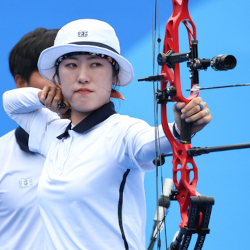 한국 아시안게임 양궁 혼성 단체전 은메달 획득 컴파운드